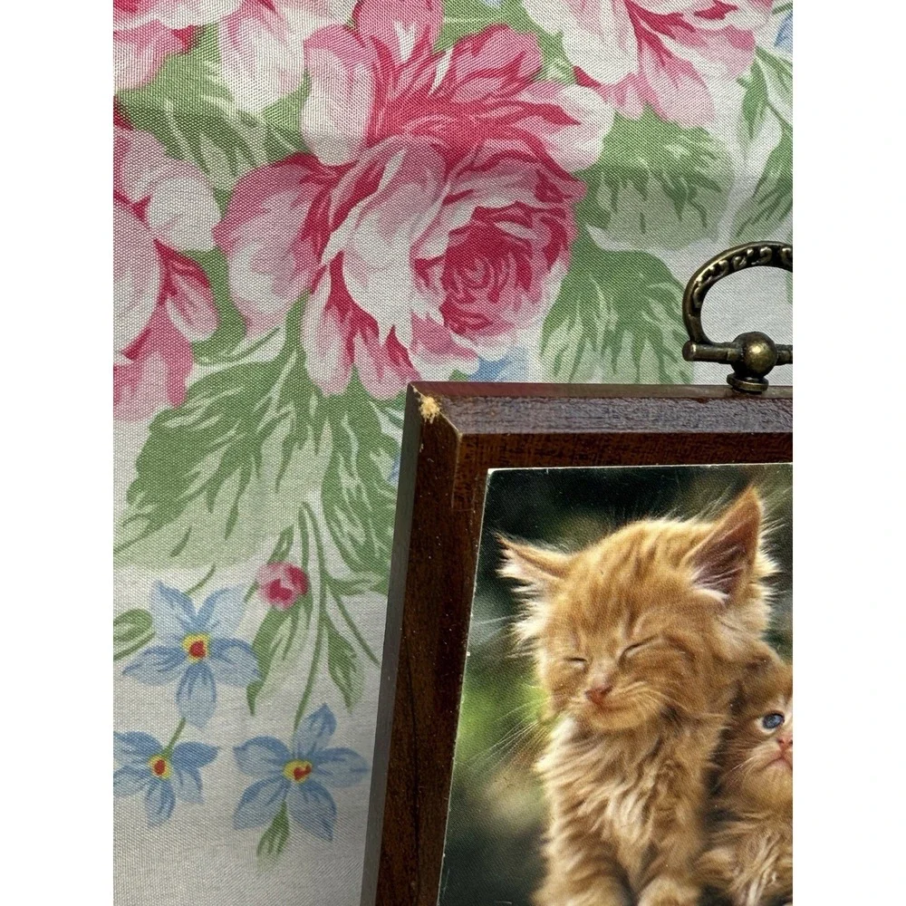 Kathy Ann's Mini Impressions Wooden Plaque Kittens 